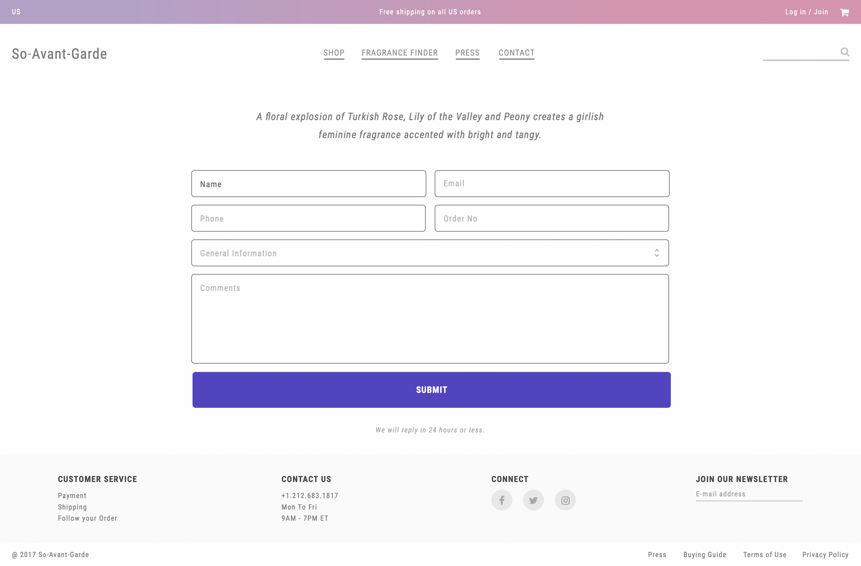 Mockup Contact Empty