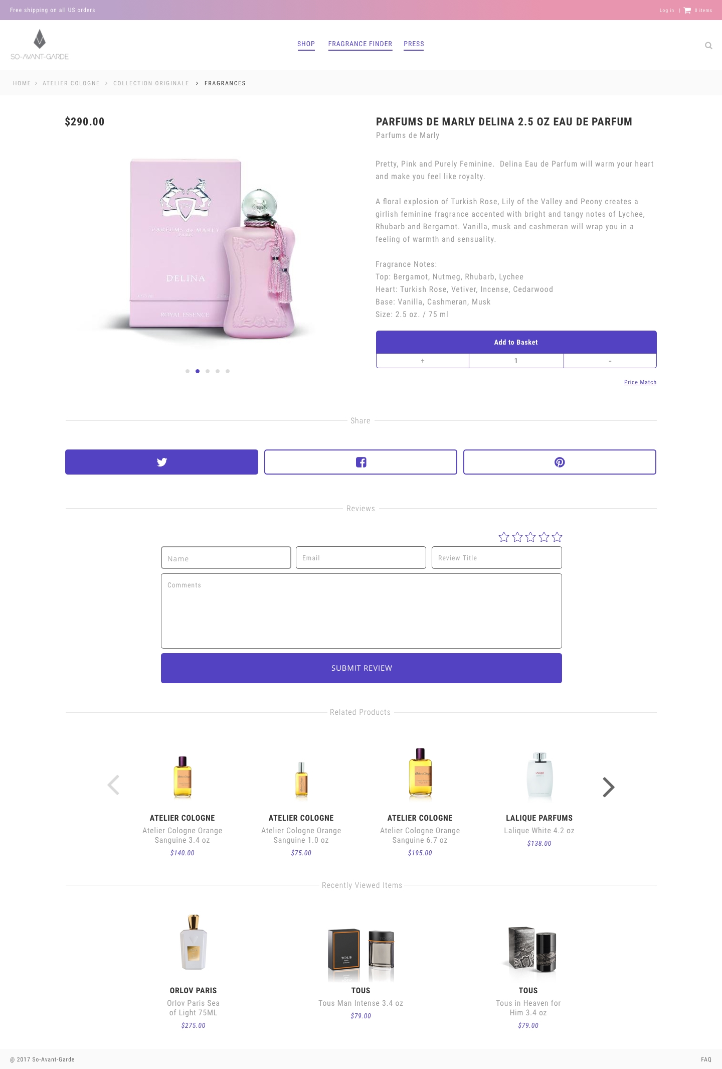Mockup PDP first review