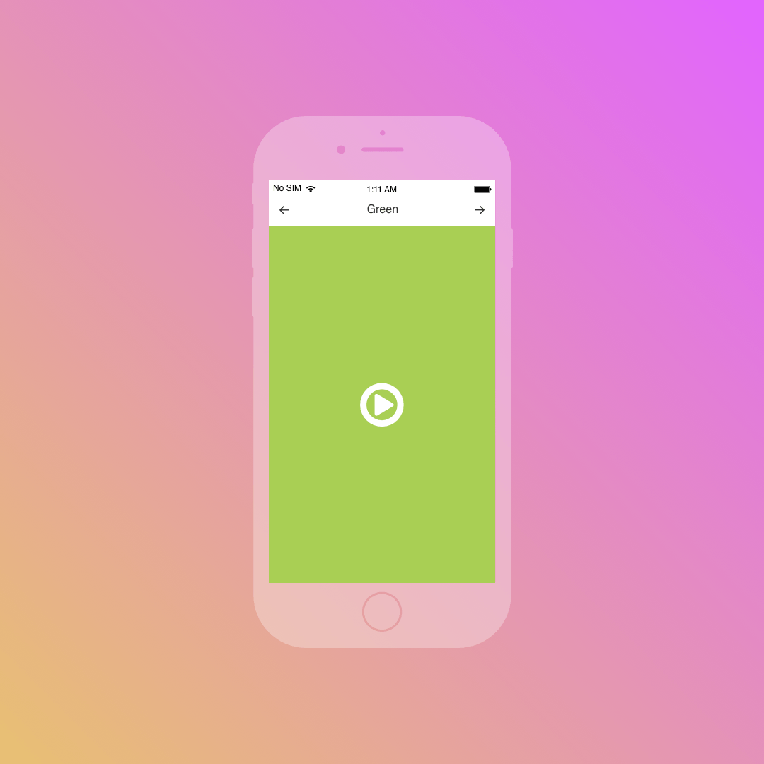 Mockup design of the green color