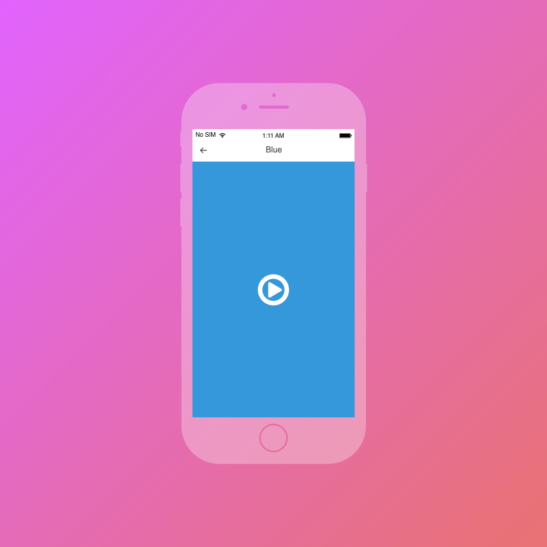Mockup design of the blue color