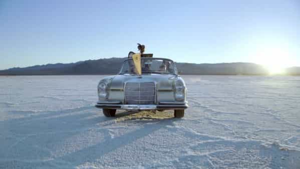 car in the desert